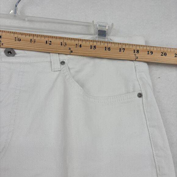 Denim & Co Jeans Size 16 Tall White How Slimming Stretch Denim Straight Leg - Picture 8 of 11